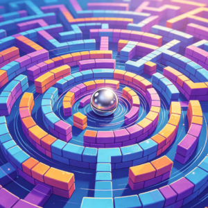 Illusion-Block Maze