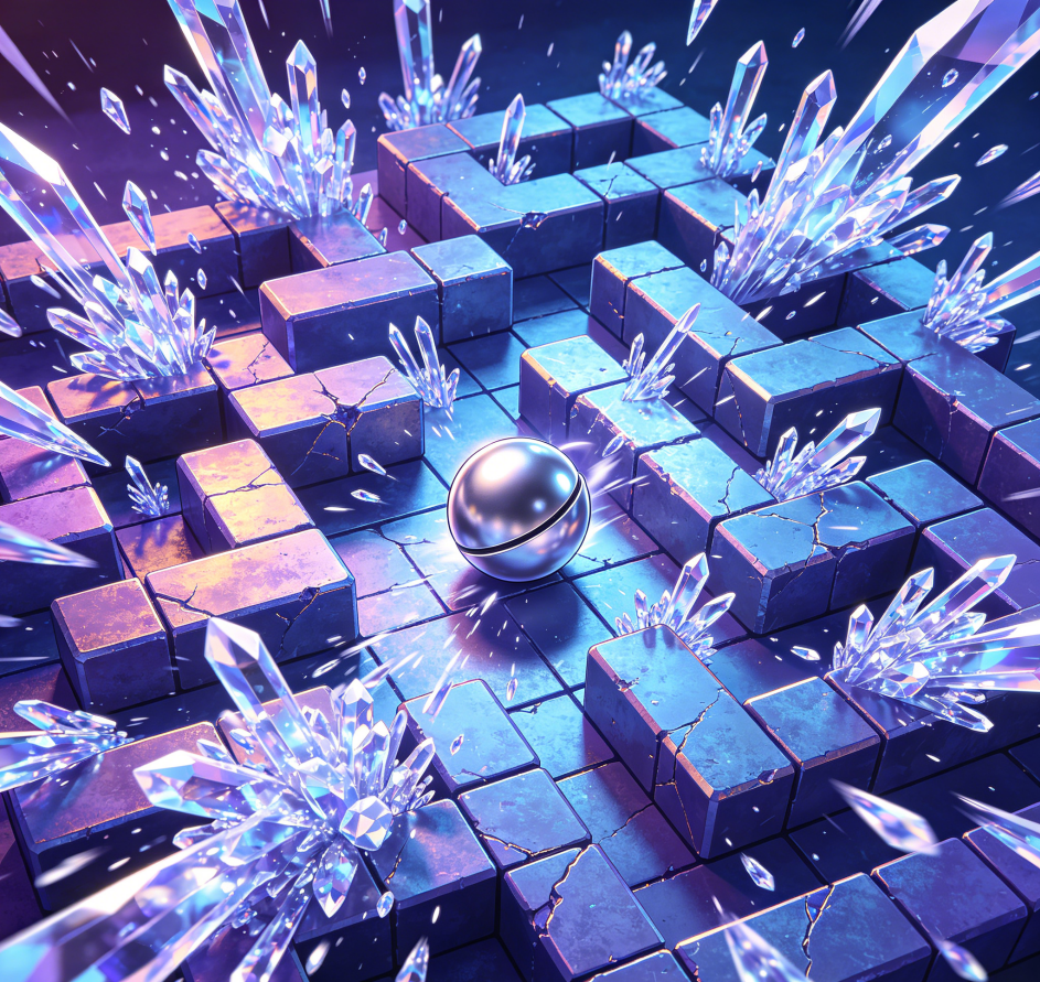 Crystal-Cluster Barrage