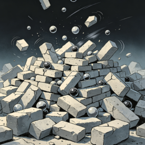 Entropy-Rise Block Ruins